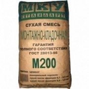 Сухая смесь МКУ М-200 монтажно-кладочная 40 кг