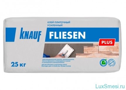 Клей для плитки Кнауф / Knauf Флизен Плюс усиленный 25 кг