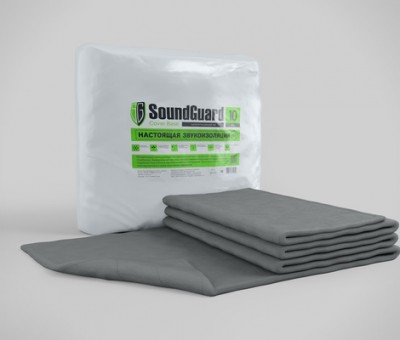 Звукоизоляционный мат SoundGuard Cover Base 5000х1500х10 мм (7,5 м²)