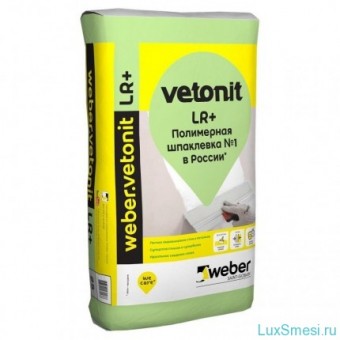Шпатлевка финишная полимерная Weber Vetonit Ветонит LR + белая 20 кг
